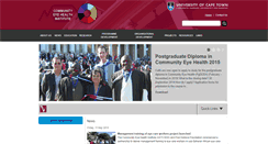 Desktop Screenshot of cehi.uct.ac.za