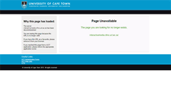 Desktop Screenshot of interactivemedia.cfms.uct.ac.za