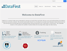 Tablet Screenshot of datafirst.uct.ac.za