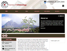 Tablet Screenshot of criminology.uct.ac.za