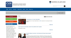 Desktop Screenshot of cssr.uct.ac.za