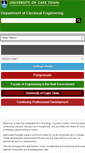 Mobile Screenshot of ee.uct.ac.za