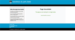 Desktop Screenshot of foresthill.uct.ac.za