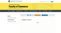 Desktop Screenshot of commerce.uct.ac.za