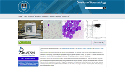 Desktop Screenshot of haematology.uct.ac.za