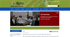 Desktop Screenshot of dgru.uct.ac.za