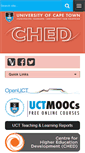 Mobile Screenshot of ched.uct.ac.za