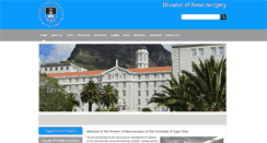 Desktop Screenshot of neurosurgery.uct.ac.za