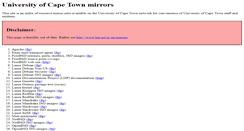 Desktop Screenshot of mirrors.uct.ac.za