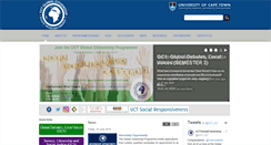 Desktop Screenshot of globalcitizen.uct.ac.za