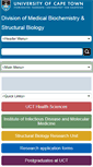 Mobile Screenshot of medicalbiochemistry.uct.ac.za