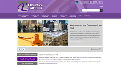 Desktop Screenshot of companylaw.uct.ac.za