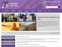 Tablet Screenshot of companylaw.uct.ac.za