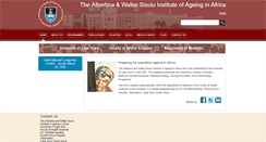 Desktop Screenshot of instituteofageing.uct.ac.za
