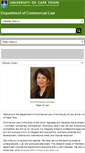 Mobile Screenshot of commerciallaw.uct.ac.za